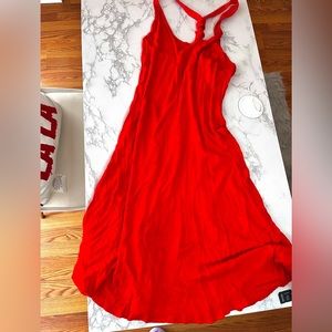 Red Mini Dress with shoulder straps